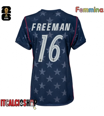 Stati Uniti Alex Freeman #16 Seconda Maglia Femmina Mondiali 2026 Manica Corta